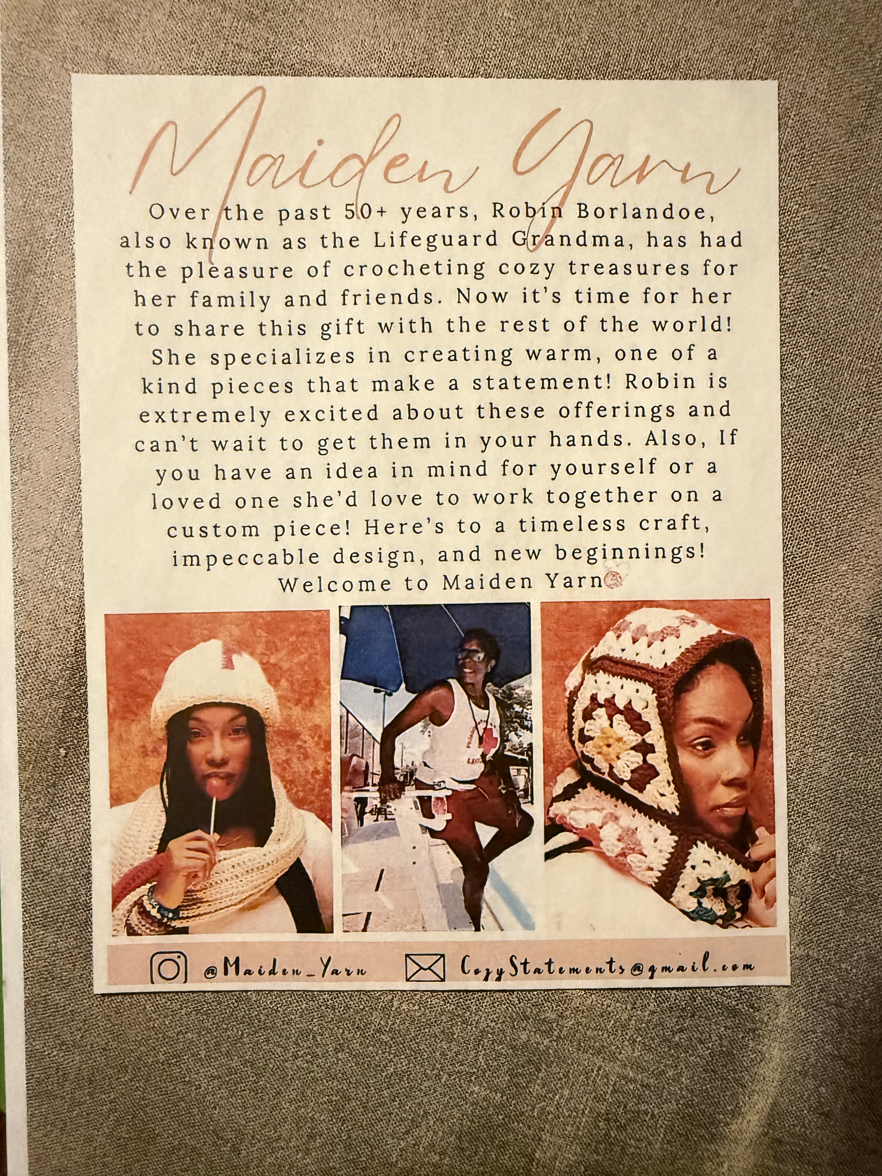 MaidenYarn - Crochet Creations project image
