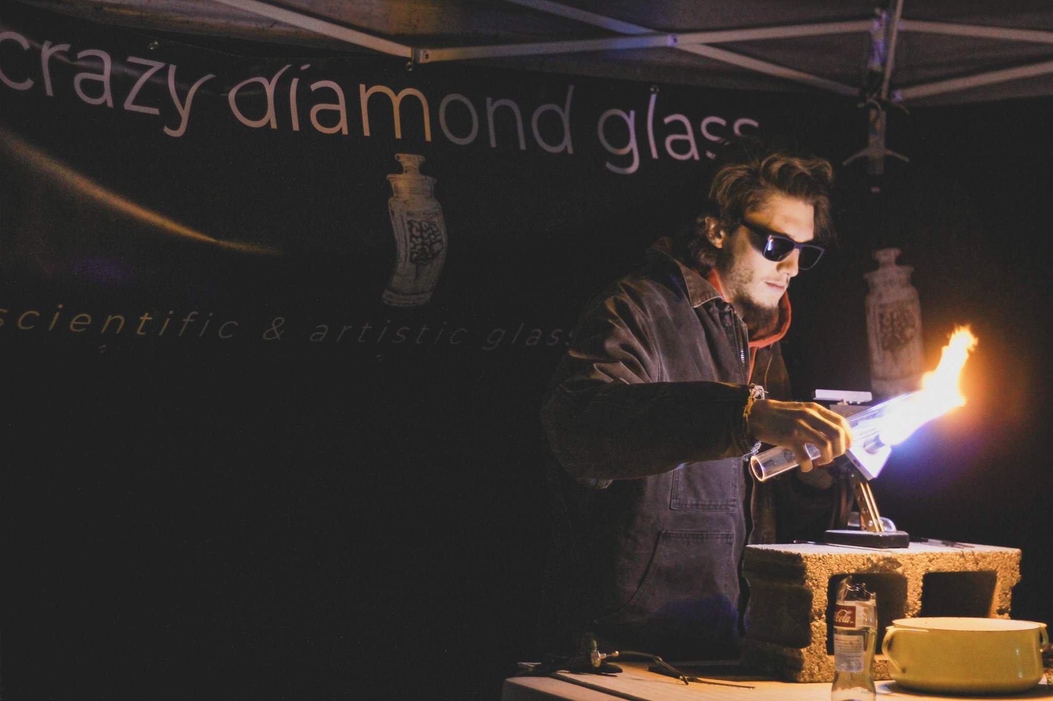 Live Flameworking / Glassblowing by Corey Sadlier (Crazy Diamond Glass) project image