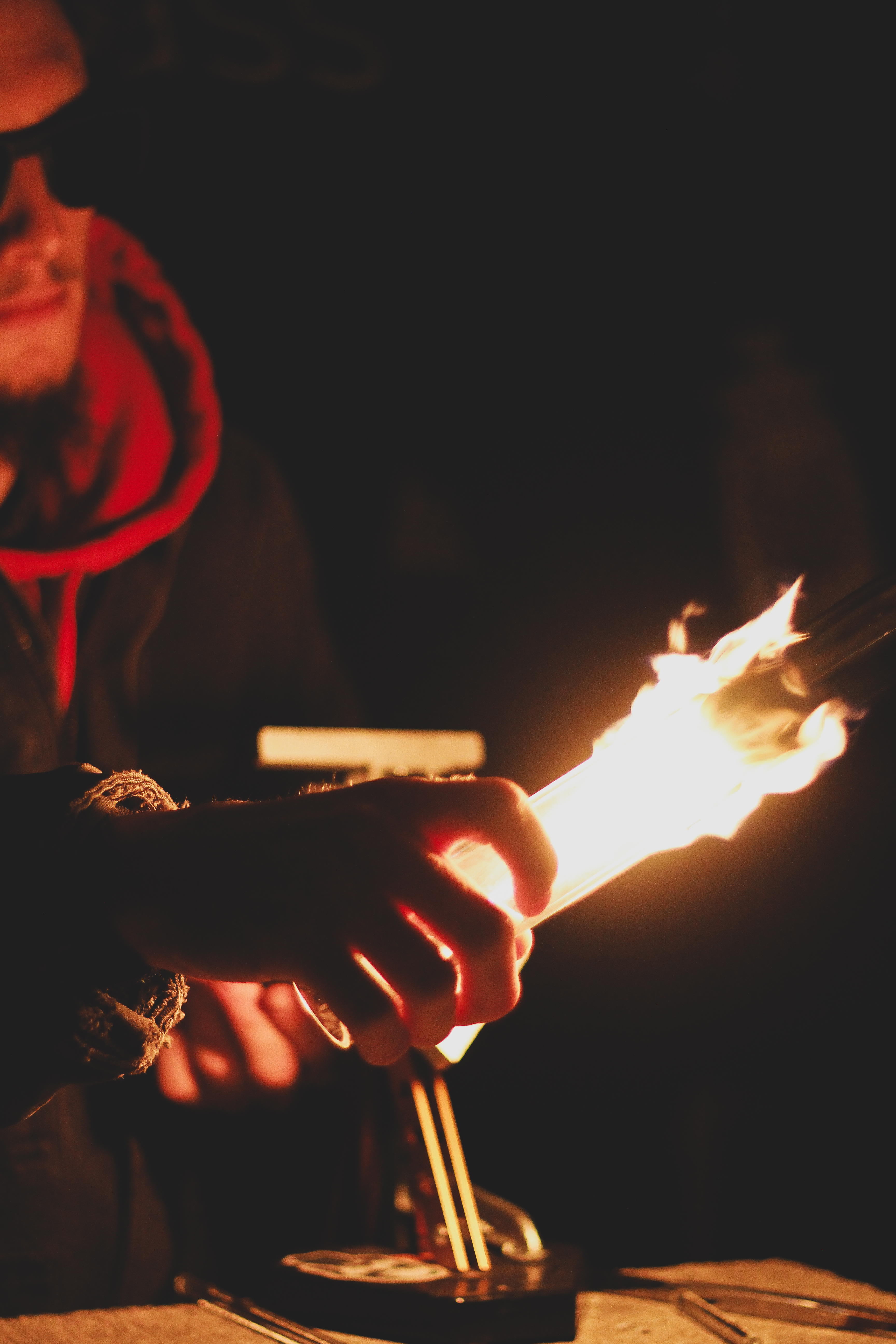 Live Flameworking / Glassblowing by Corey Sadlier (Crazy Diamond Glass) - exhibit detail 4